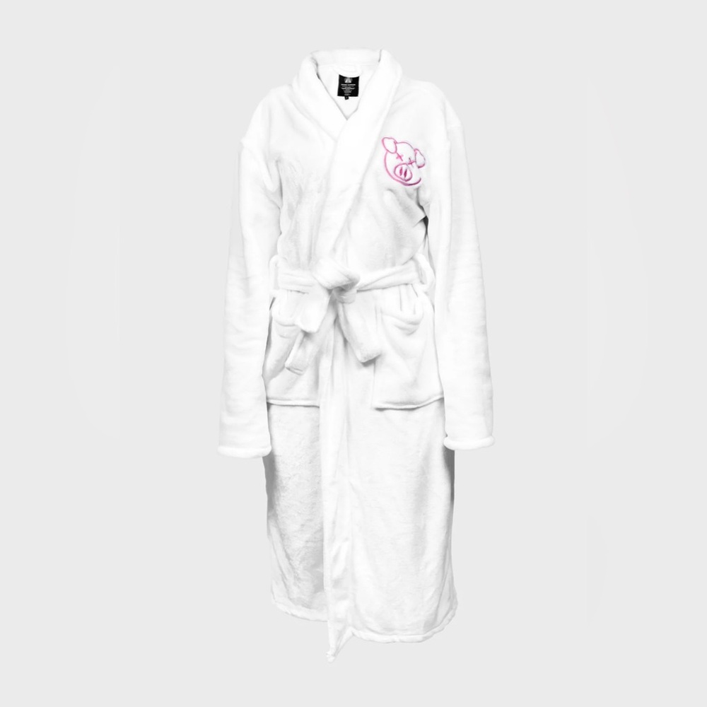 π‘ Shane Dawson Spa Pig Robe - White - Size L